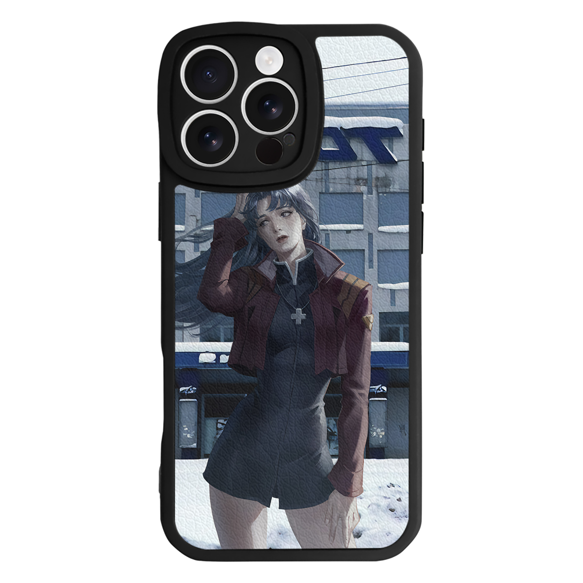 （画像用） EVA 新世紀エヴァンゲリオン 【iPhone 16シリーズ対応】シリコンスマホケース（レザー調） 材質：シリコン